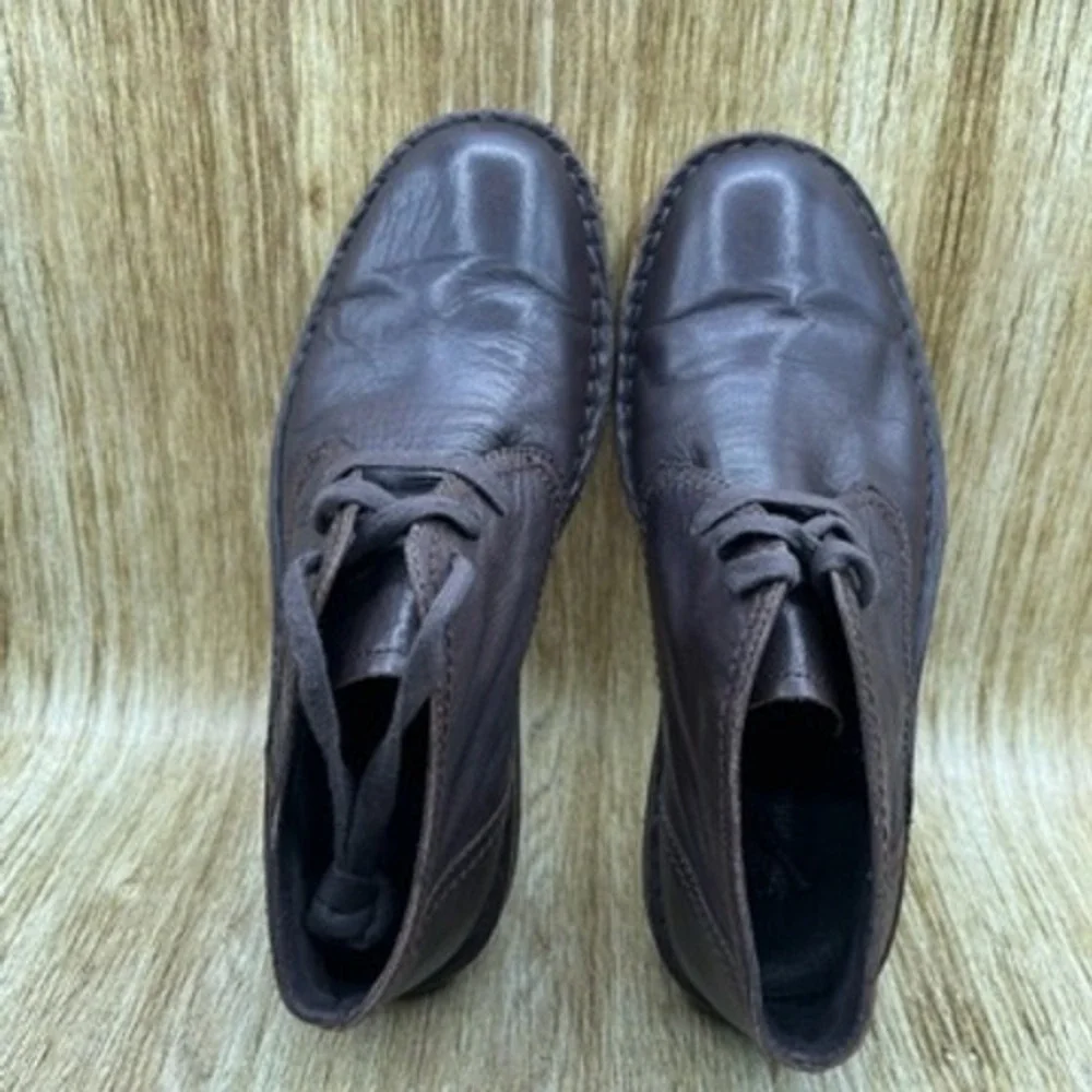 John Varvatos Chukka Boots‎ Men's Size 7 M Leather Brown Shoes Ankle Boots